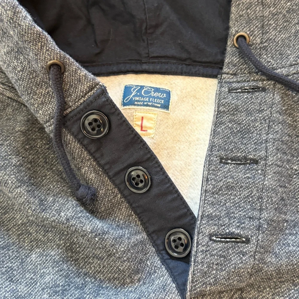 Men’s J. Crew Hooded Sweatshirt, large.